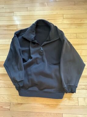 lululemon athletica oversized scuba funnel neck half zip